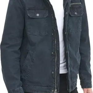 Levi's Mens Washed Cotton Military Jacket (Regular & Big & Tall Sizes)