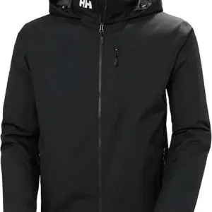 Helly-Hansen Crew Hooded Midlayer 2.0 Waterproof Jackets for Men with Insulated Windproof Sailing Fabric and Packable Hood