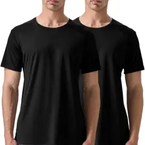 Men's 2 Pack Lightweight Crew Neck Athletic Running Short Sleeve T-Shirts Breathable Gym Workout Tee Shirts for Men