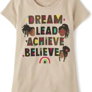 The Children's Place Girls' Kindness, Love, Equality Short Sleeve Graphic T-Shirts